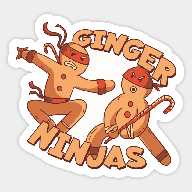 Ginger Ninjas | Funny Christmas Sticker by SLAG_Creative